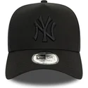 cappellino-curvo-nero-snapback-con-logo-nero-9forty-e-frame-monochrome-dei-new-york-yankees-mlb-di-new-era