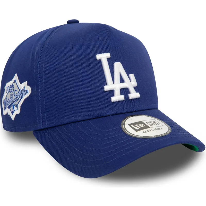 cappellino-curvo-blu-snapback-9forty-e-frame-patch-dei-los-angeles-dodgers-mlb-di-new-era