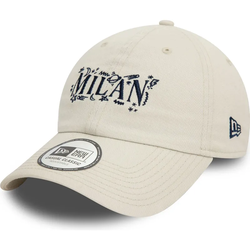 cappelli-curva-beige-cinghia-regolabile-9twenty-scribble-dei-ac-milan-serie-a-di-new-era cappelli-curva-beige-cinghia-regolabile-9twenty-scribble-dei-ac-milan-serie-a-di-new-era