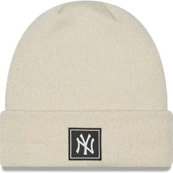 Berretto beige Team Cuff dei New York Yankees MLB di New Era