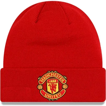 Gorro rosso Core Cuff del Manchester United Football Club Premier League di New Era