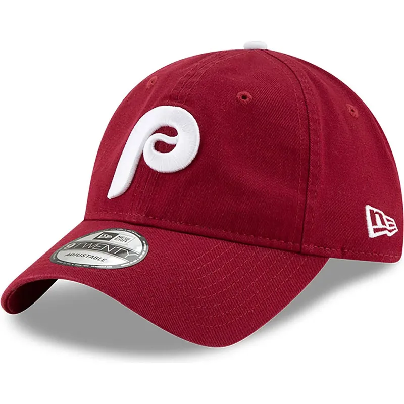 cappellino-visiera-curva-rosso-scuro-regolabile-9twenty-core-classic-di-philadelphia-phillies-mlb-di-new-era