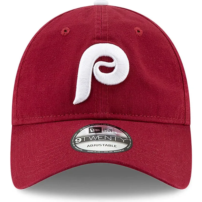 cappellino-visiera-curva-rosso-scuro-regolabile-9twenty-core-classic-di-philadelphia-phillies-mlb-di-new-era