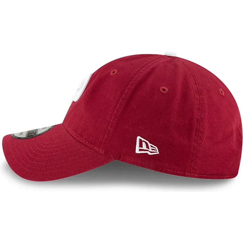 cappellino-visiera-curva-rosso-scuro-regolabile-9twenty-core-classic-di-philadelphia-phillies-mlb-di-new-era