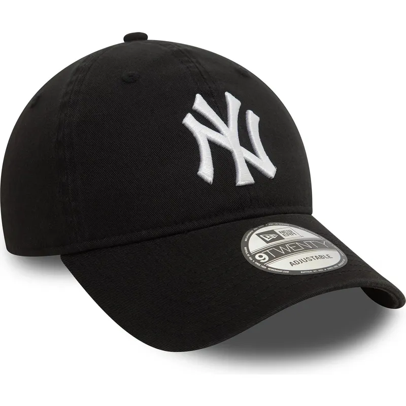 cappellino-curvo-nero-regolabile-9twenty-washed-dei-new-york-yankees-mlb-di-new-era
