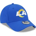 new-era-curved-brim-youth-9forty-the-league-los-angeles-rams-nfl-blue-adjustable-cap