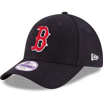 New Era Curved Brim Youth 9FORTY The League Boston Red Sox MLB Navy Blue Adjustable Cap