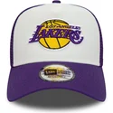 cappellino-trucker-bianco-e-viola-a-frame-team-colour-dei-los-angeles-lakers-nba-di-new-era