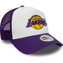 cappellino-trucker-bianco-e-viola-a-frame-team-colour-dei-los-angeles-lakers-nba-di-new-era
