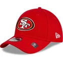 cappellino-visiera-curva-rosso-regolabile-9forty-the-league-team-colour-di-san-francisco-49ers-nfl-di-new-era