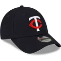 cappellino-visiera-curva-blu-marino-regolabile-9forty-the-league-di-minnesota-twins-mlb-di-new-era