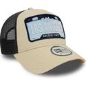 cappelli-curva-beige-snapback-a-frame-license-plate-dei-los-angeles-ciudades-y-playas-di-new-era