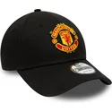 cappellino-nero-curvo-regolabile-9forty-essential-del-manchester-united-football-club-di-new-era