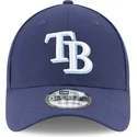 cappellino-visiera-curva-blu-marino-regolabile-9forty-the-league-di-tampa-bay-rays-mlb-di-new-era