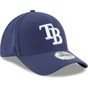 cappellino-visiera-curva-blu-marino-regolabile-9forty-the-league-di-tampa-bay-rays-mlb-di-new-era