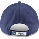 cappellino-visiera-curva-blu-marino-regolabile-9forty-the-league-di-tampa-bay-rays-mlb-di-new-era