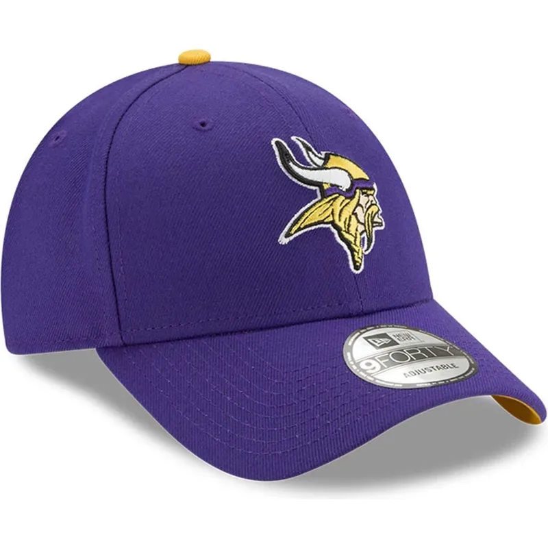 cappellino-con-visiera-curva-viola-regolabile-9forty-the-league-dei-minnesota-vikings-nfl-di-new-era