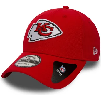 Cappellino visiera curva rosso regolabile 9FORTY The League di Kansas City Chiefs NFL di New Era