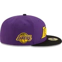 cappello-piatto-viola-e-nero-aderente-59fifty-statement-dei-los-angeles-lakers-nba-di-new-era