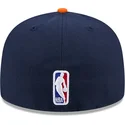 cappello-piatto-blu-navy-e-arancione-aderente-59fifty-statement-dei-new-york-knicks-nba-di-new-era
