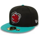 cappello-piatto-nero-e-verde-aderente-59fifty-classic-dei-memphis-grizzlies-nba-di-new-era