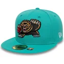 cappello-piatto-verde-aderente-59fifty-classic-dei-memphis-grizzlies-nba-di-new-era