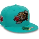 cappello-piatto-verde-aderente-59fifty-classic-dei-memphis-grizzlies-nba-di-new-era