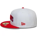 cappellino-piatto-bianco-e-rosso-aderente-59fifty-classic-dei-golden-state-warriors-nba-di-new-era