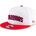 cappellino-piatto-bianco-e-rosso-snapback-9fifty-classic-di-golden-state-warriors-nba-di-new-era
