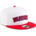 cappellino-piatto-bianco-e-rosso-snapback-9fifty-classic-di-golden-state-warriors-nba-di-new-era