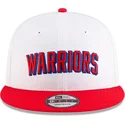 cappellino-piatto-bianco-e-rosso-snapback-9fifty-classic-di-golden-state-warriors-nba-di-new-era