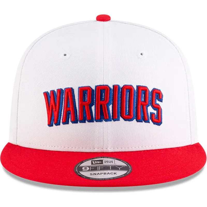 cappellino-piatto-bianco-e-rosso-snapback-9fifty-classic-di-golden-state-warriors-nba-di-new-era