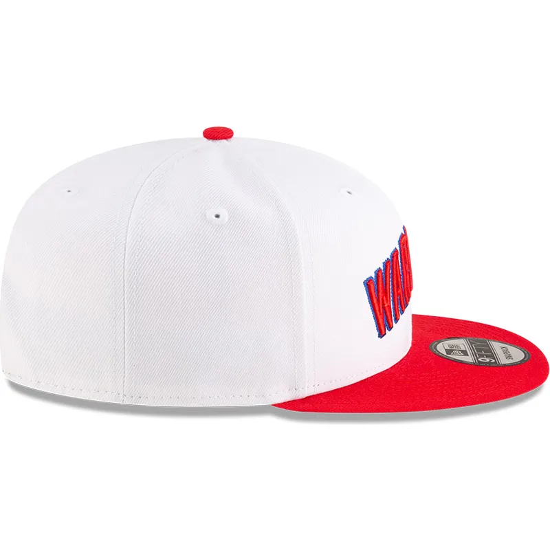 cappellino-piatto-bianco-e-rosso-snapback-9fifty-classic-di-golden-state-warriors-nba-di-new-era