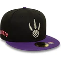 cappello-piatto-nero-e-viola-aderente-59fifty-classic-di-toronto-raptors-nba-di-new-era