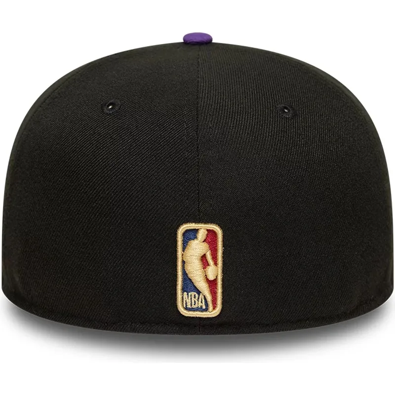 cappello-piatto-nero-e-viola-aderente-59fifty-classic-di-toronto-raptors-nba-di-new-era