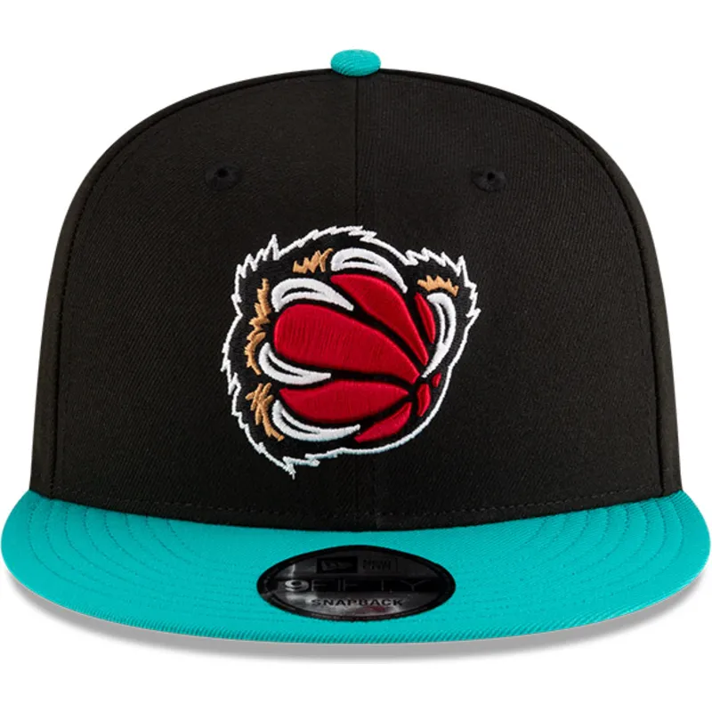 cappello-piatto-nero-e-verde-snapback-9fifty-classic-di-memphis-grizzlies-nba-di-new-era