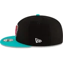 cappello-piatto-nero-e-verde-snapback-9fifty-classic-di-memphis-grizzlies-nba-di-new-era