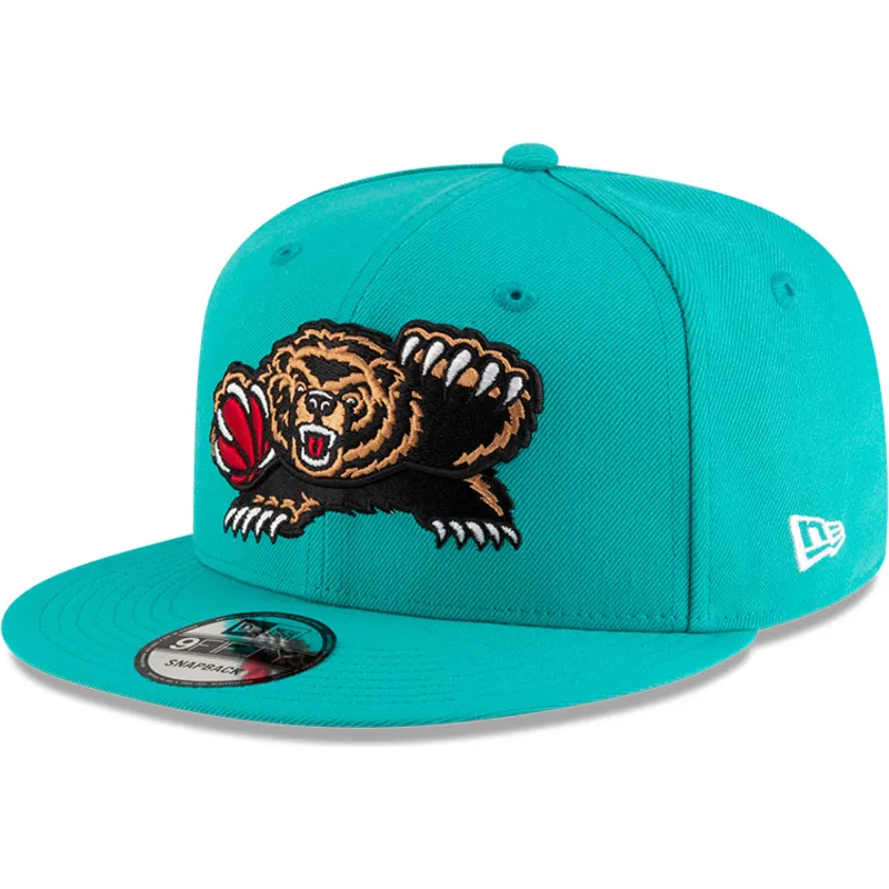 cappello-piatto-verde-snapback-9fifty-classic-dei-memphis-grizzlies-nba-di-new-era