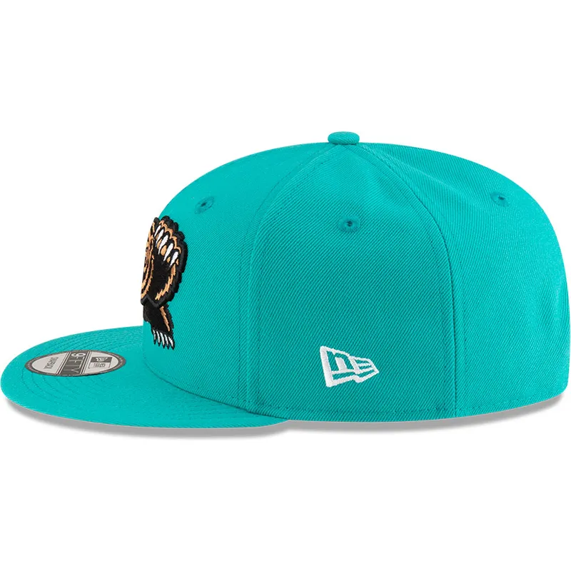 cappello-piatto-verde-snapback-9fifty-classic-dei-memphis-grizzlies-nba-di-new-era