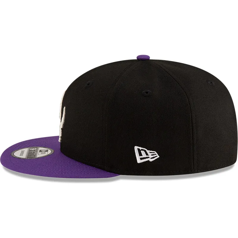 cappello-piatto-nero-e-viola-snapback-9fifty-classic-di-toronto-raptors-nba-di-new-era