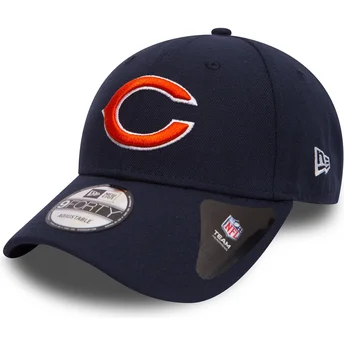 Cappellino visiera curva blu marino regolabile 9FORTY The League di Chicago Bears NFL di New Era