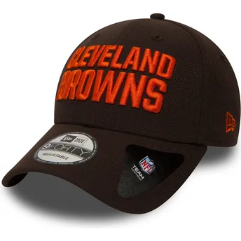 Cappellino visiera curva marrone regolabile 9FORTY The League di Cleveland Browns NFL di New Era