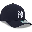 berretto-curva-blu-navy-snapback-9forty-m-crown-player-replica-dei-new-york-yankees-mlb-di-new-era