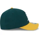 cappellino-curvo-verde-e-giallo-snapback-9forty-m-crown-player-replica-degli-oakland-athletics-mlb-di-new-era