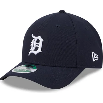 Cappellino visiera curva blu marino snapback 9FORTY M-Crown Player Replica di Detroit Tigers MLB di New Era