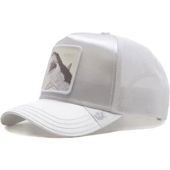 cappellino-trucker-bianco-squalo-great-a-bigger-boat-the-farm-total-whiteout-di-goorin-bros