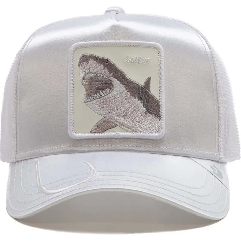 cappellino-trucker-bianco-squalo-great-a-bigger-boat-the-farm-total-whiteout-di-goorin-bros