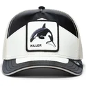 cappellino-trucker-nero-e-bianco-orca-moto-lamba-killer-the-farm-di-goorin-bros