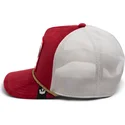 cappellino-trucker-rosso-e-bianco-gallo-cock-garnet-rooster-the-farm-jewel-tones-di-goorin-bros