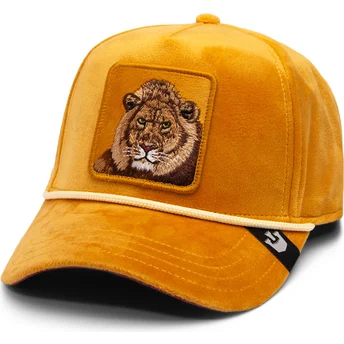 cappellino-visiera-curva-giallo-snapback-leone-lion-royalty-the-farm-di-goorin-bros